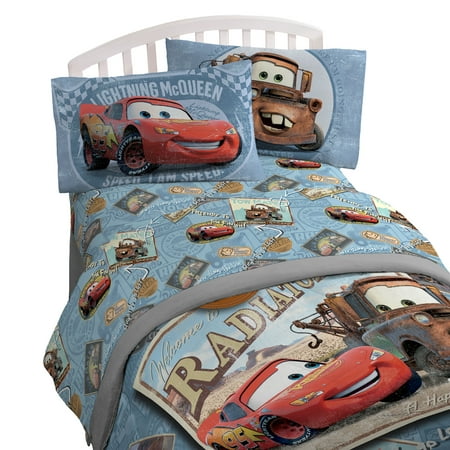 Disney/Pixar Cars Tune Up 4 Pieces Polyester Sheet Set, Full Size
