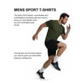 thumbnail image 3 of COOFANDY 3 Pack Men' Athletic T-Shirts Short Sleeve - Quick Dry Moisture Wicking Workout Shirts for Running, 3 of 6