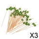 thumbnail image 1 of Paquete de 3-5 100x palillos de cóctel para bebidas de agitador de comida palillos para magdalenas verde 3 piezas, 1 of 7