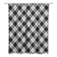 thumbnail image 2 of Creative Products Black and White Diamond Plaid 71x74 Shower Curtain, 2 of 2