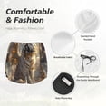 thumbnail image 4 of Daiia Golden White Tiger Pattern Women's 2 in 1 Running Shorts - Lightweight Athletic Workout Gym Yoga Shorts Liner with Phone Pockets-Medium, 4 of 7