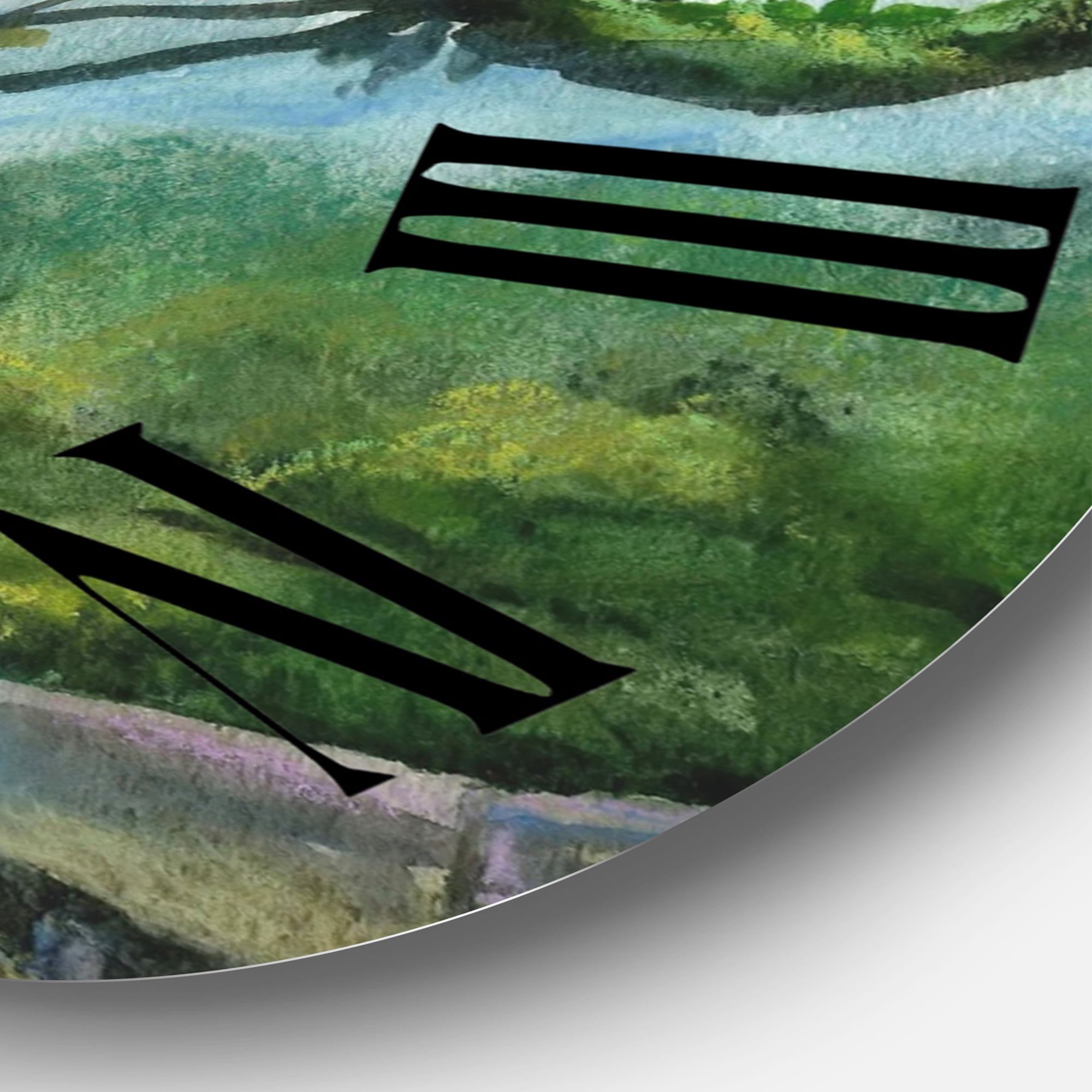 Designart 1 in Quartz Coastal Wall Clock