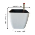 thumbnail image 3 of Yuarrent Macetas resistentes a la intemperie para espacios pequeños Garden S Beauty Maceta de autorriego Macetas para plantas Jardín y Patio vino rojo 14*13*10.5, 3 of 6