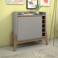 thumbnail image 2 of Manhattan Comfort Essence Vin Rack Serveur en Gris, 2 of 12