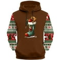 thumbnail image 5 of Yusimy Mens Christmas Printed Hoodie Long Sleeve Pullover Casual Athletic Top, 5 of 5