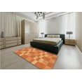 thumbnail image 5 of Ahgly Company Machine Washable Indoor Square Transitional Orange Area Rugs, 5' Square, 5 of 7