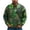 Dark Green, variant on Men's St Patrick's Day Henley Sweatshirt Long Sleeve Pullover Clover Graphic Top