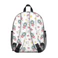 thumbnail image 3 of Princess and Cat White Pattern Backpack for School, Cute School Bag with Adjustable Shoulder Straps and Padded Back, 13.8"x11.4"x6", 3 of 5