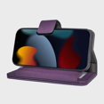 thumbnail image 5 of Caseco Mag-Safe iPhone 14 Pro Leather Wallet Case - Sunset Blvd - Purple, 5 of 5
