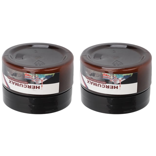 hidratante para el pene, previene la sequedad, 2 piezas, crema para el cuidado del pene, cuidado corporal a prueba de grasa, compacto para hombre — Dos frascos redondos apilables color marrón oscuro y negro con etiqueta lateral en vista frontal sobre fondo blanco; contenido aprox. 30 g/1.06 oz cada uno, formulado para ayudar a nutrir y mantener la hidratación de la piel delicada; también suele usarse para piel seca localizada en áreas íntimas.