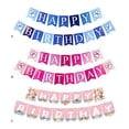 thumbnail image 3 of Bewildely 1 Uds. Conjunto de tarjeta de papel azul de 9,8 pies, cartel de cumpleaños para fiesta de cumpleaños, letrero de feliz cumpleaños, Kits de decoración para fiestas Rosa 9.8 pies, 3 of 6