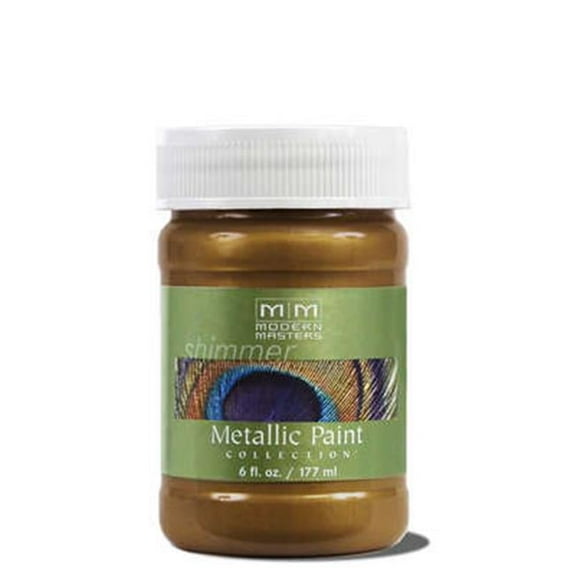 6 oz Modern Masters ME429 Venetian Blue Metallic Paint Collection, Satin Water-Based Decorative Metallic Paint