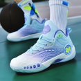 thumbnail image 2 of Men's High-Top Basketball Sneakers - Breathable, Non-Slip Rubber Sole, Lace-Up Sneakers for Training & Running, Glow-in-the-Dark Design, 2 of 9