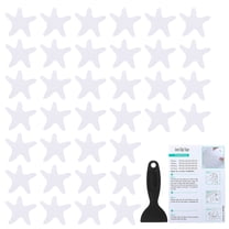 Uxcell Bathtub Non Slip Stickers Safety Shower Floor Anti Slip Stickers with Adhesive Decals Scraper for Bath Tub Shower White