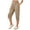 Khaki, variant on Vivianyo HD Women's Drawstring Knit Capri Sweatpants, Mid Waist Straight Leg Solid Casual Cropped Jogger Trousers for Women, Women's Khaki, Sizes S-3XL