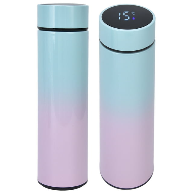 Led Smart Water Bottle 500ml LED Display Double Walled Stainless Steel Vacuum Insulated Water Bottle