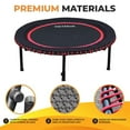 thumbnail image 5 of LEAPS & REBOUNDS 40" Mini Fitness Trampoline & Rebounder for Adults, Orange, 5 of 9