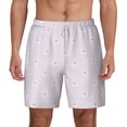thumbnail image 2 of Picia Kawaii Cat Paw pattern Mens Swim Trunks with Compression Liner Stretch Beach Shorts Quick Dry with Zipper Pockets No-Chafing Board Shorts-Large, 2 of 7