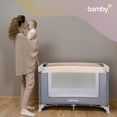 thumbnail image 3 of Cuna para Bebé Bamby Corral Portátil Con Bolsa Transportadora Plegable Beige y Gris, 3 of 5