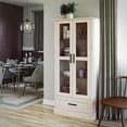 thumbnail image 2 of Ameriwood Home Truman Curio Cabinet with Drawer, White Oak, 2 of 17