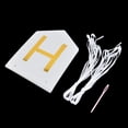 thumbnail image 2 of Paper HAPPY BIRTHDAY Letters Ornament Photo Prop Bunting Banner White Gold Tone, 2 of 4
