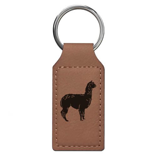 Brown Alpaca Keychain 