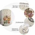 thumbnail image 3 of Fall Thanksgiving Shower Curtain, 48" x 72", Pumpkin Sunflowers Linen Texture Waterproof Bathroom Curtain Washable Shower Curtain Set with 12 Hooks, 3 of 6