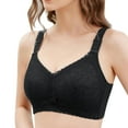 thumbnail image 5 of Sngxgn Bra for Women - V Neck Low Impact Wireless Sports Bra Yoga Padded Workout Bra(Black,90E), 5 of 6