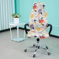 thumbnail image 1 of facefd Elastic Game Chair Slipcovers Dustproof for Dinning Chair Swivel Armchair F, 1 of 8