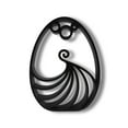 thumbnail image 3 of Elegant Twirl Easter Egg Decor, Minimalist Line Art Sculpture Accent, 3 of 7
