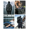 thumbnail image 5 of Overnight Bag Large Capacity Duffel Bags With Shoe Compartment Tote With Trolley Sleeve Sports Gym Backpack Weekender Bag for Travel 38L, 5 of 9