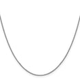thumbnail image 2 of 14K White Gold Box Chain Styles Necklace 20 inch .9 mm with Lobster Clasp 0.9, 2 of 4