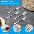 thumbnail image 4 of ReaNea Dessert Forks Set of 12, 5.62" Stainless Steel Pastry Fork for Cocktail, Dessert, Fruit, Cake, Cheese, Appetizer, 4 of 7