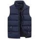 thumbnail image 1 of Chaleco para hombre, chaqueta cálida sin mangas, abrigo impermeable con cremallera, cuello levantado, informal, ropa de marca, invierno, otoño, 1 of 4
