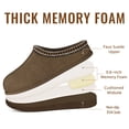 thumbnail image 4 of Litfun Memory Foam Slippers for Women Men Cozy Warm House Shoes Indoor and Outdoor, Mocha, 4 of 7