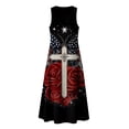 thumbnail image 6 of VBVC Women's Floral V-Neck Sleeveless Maxi Dress,Button Detail Loose Flowy Dress For Women,Ladies' Casual Patriotic Summer Sundress with Pockets,Multicolor,S-3XL, 6 of 8