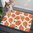 thumbnail image 3 of Thanksgiving Fall Entryway Rug 2'x3'&nbsp; Non Slip Front Door Mats, Farmhouse Autumn Orange Pumpkin Entrance Rugs Indoor Outdoor Carpet, Washable Floor Mats Small Area Rug for Bedroom Kitchen, 3 of 8