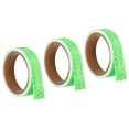 thumbnail image 1 of Unique Bargains Reflective Tape, 3 Roll 15 ft x 1-inch Adhesive High Visibility Safety Tape Reflector, Green, 1 of 6
