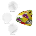 thumbnail image 3 of Lsque Tiger Swallowtail On Flowers Pattern Knitted Beanie, Unisex Winter Hat, Knit Hat Winter Beanies Thick Fisherman Beanies Cuffed Plain Skull Caps, 3 of 6