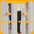 thumbnail image 5 of 3 Pcs Cat Door Holder Latch, Flex Latch Cat Door Stopper with Adjustable Strap 2.5-6" Wide, Alternative Fast Latch Strap Let Cats in and Keeps Dogs Out of Litter & Food and Safe Baby Proof (Yellow), 5 of 7