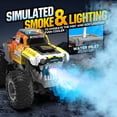 thumbnail image 5 of RC Monster Truck for Kids 6-12, 1:12 Scale 4WD Remote Control Car with Spray Smoke, LED Lights & Sound, Full Proportional Control, Stunt RC Car with 360° Spins, Rechargeable Off Road Toy Gift, 5 of 9