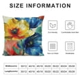 thumbnail image 6 of Acheng Set of 2 Poppy Floral Flowers Decorative Throw Pillow Covers, Spring Summer Bless Our Home Sweet Home Porch Patio Outdoor Pillowcase Bloom Sofa Couch Cushion Case Home Decor White, 6 of 6