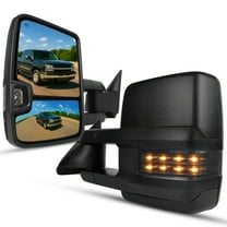 Spec-D Tuning Facelift Style Power   Heated Towing Mirrors w/LED Smoke Signal Compatible with 2003-2007 Chevy Silverado GMC Sierra Left   Right Pair
