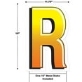 thumbnail image 2 of Beistle 53857-R Plastic R Yard Sign, Pack of 3, 2 of 6