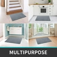 thumbnail image 5 of Tapis d'Entrée Intérieur, Tapis de Porte Antidérapant Doux Lavable en Machine Ultra Absorbant et Résistant Intérieur Ou Extérieur Tapis de Porte avant - 50 x 80cm, Gris/bleu, 5 of 5