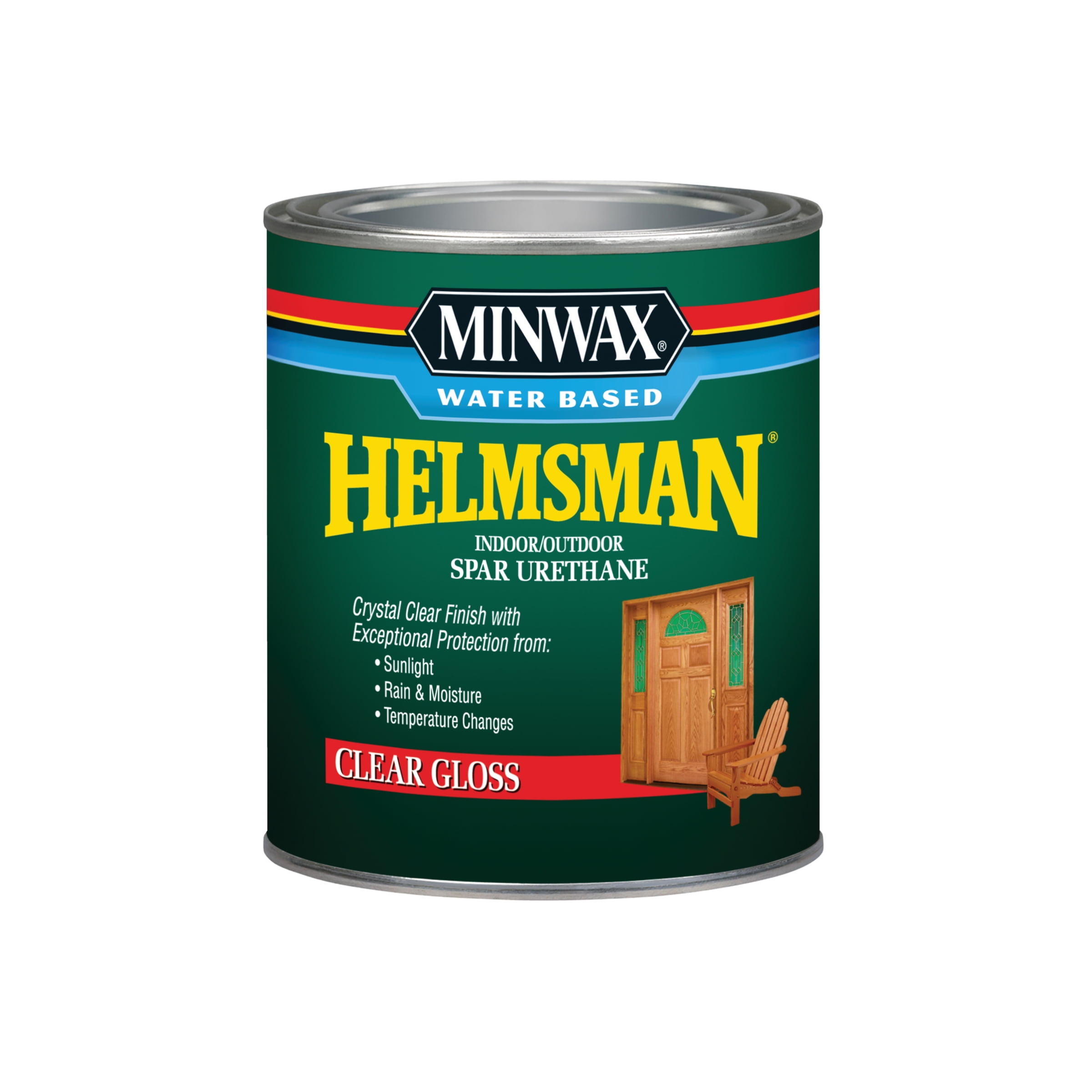 Minwax Water Based Helmsman Indoor/Outdoor Spar Urethane, Gloss, Clear