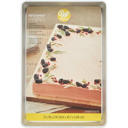 Wilton Performance Pans Aluminum Large Sheet Cake Pan, 12 x 18-Inch