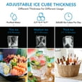 thumbnail image 5 of Garvee Commercial Ice Maker Machine 200lbs/24H, Stainless Steel Under Counter Ice Maker with 55lbs Storage, Single Water Inlet, Efficient Ice Production, Silver, 5 of 7