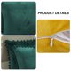 thumbnail image 3 of Dinheiro Funda de Almohada Sólida de Terciopelo Granular Suave de 2 Piezas Adecuada para sofá Dormitorio Coche, 16x16", 3 of 5
