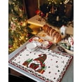 thumbnail image 2 of Christmas Gnome Placemats Set of 6 Red Green Winter Dwarfs Xmas Retro Linen Heat Insulation Washable Place Mats, Rustic Non-Slip Table Mats for Dining Table Party Kitchen Decor,13x19 Inch, 2 of 4